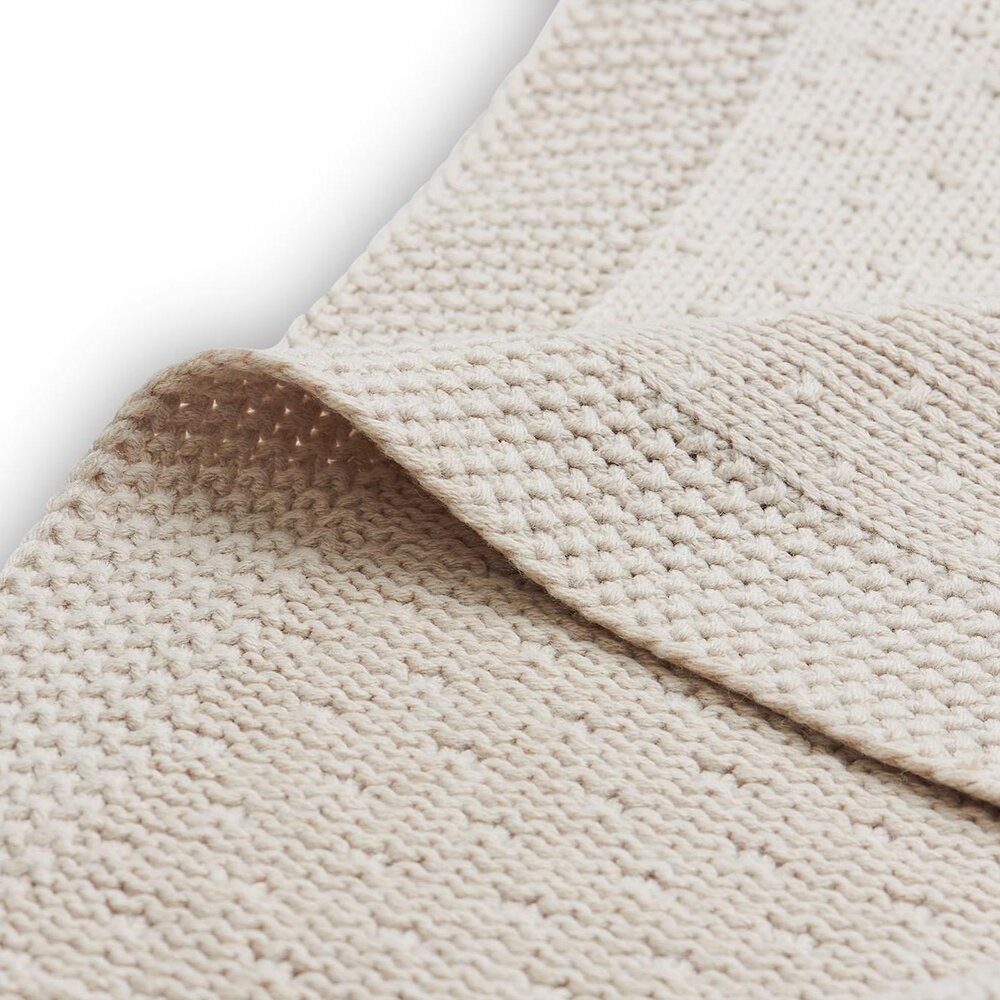 Deken Wieg 75x100cm Bliss Knit Nougat