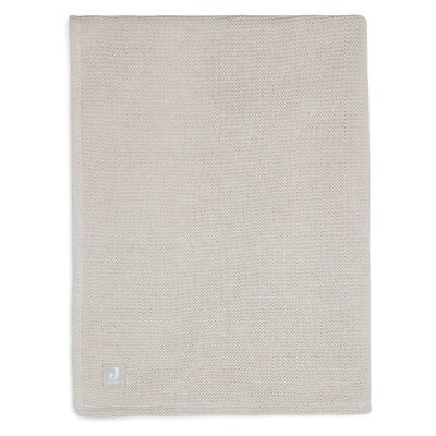 Deken Wieg 75x100cm Basic Knit Nougat/Fleece