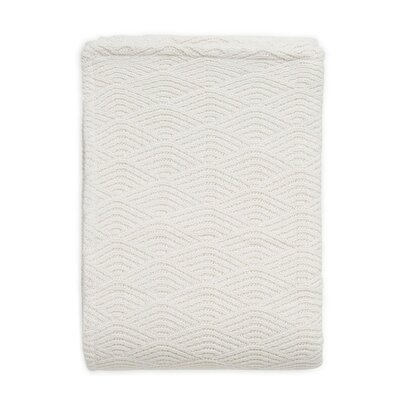 Deken Wieg 75x100cm River Knit Cream White/Coral Fleece