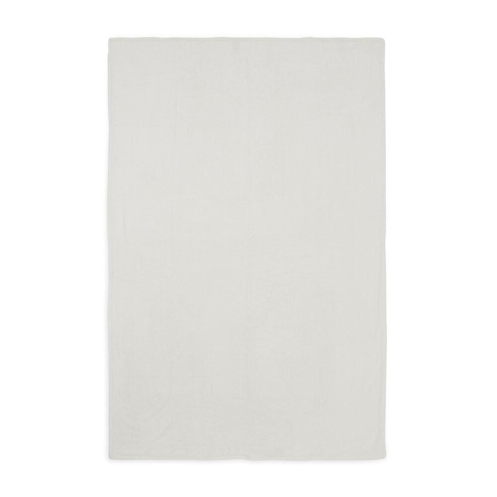 Deken Wieg 75x100cm River Knit Cream White/Coral Fleece