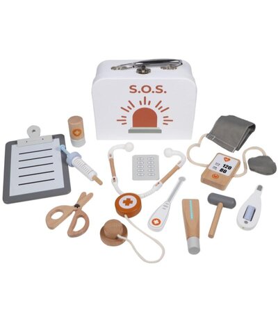 Wooden Medical Set With Case