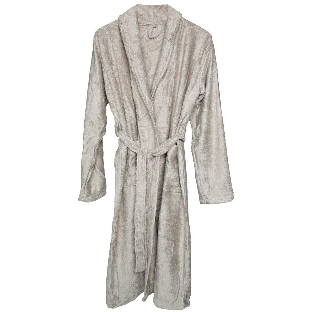 Badjas small Feather grey