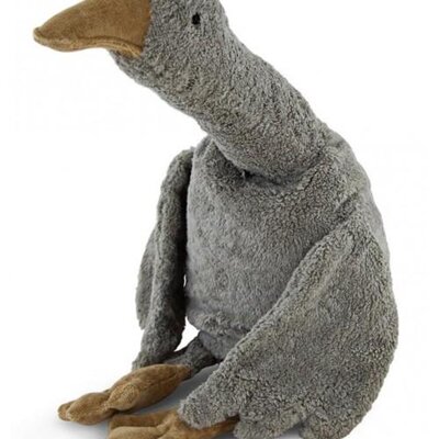 Knuffeldier Goose large - vegan Grey