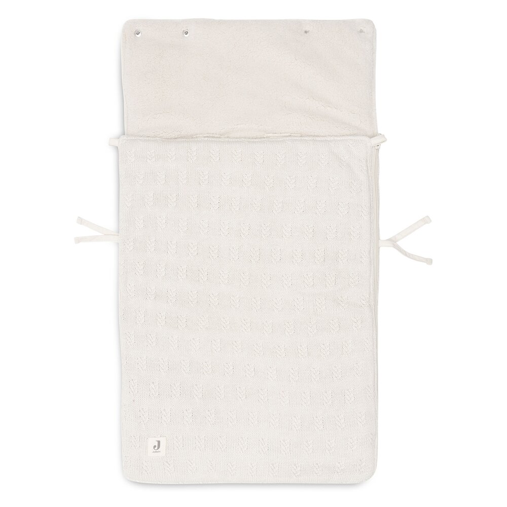 Voetenzak voor Autostoel & Kinderwagen Grain Knit Oatmeal
