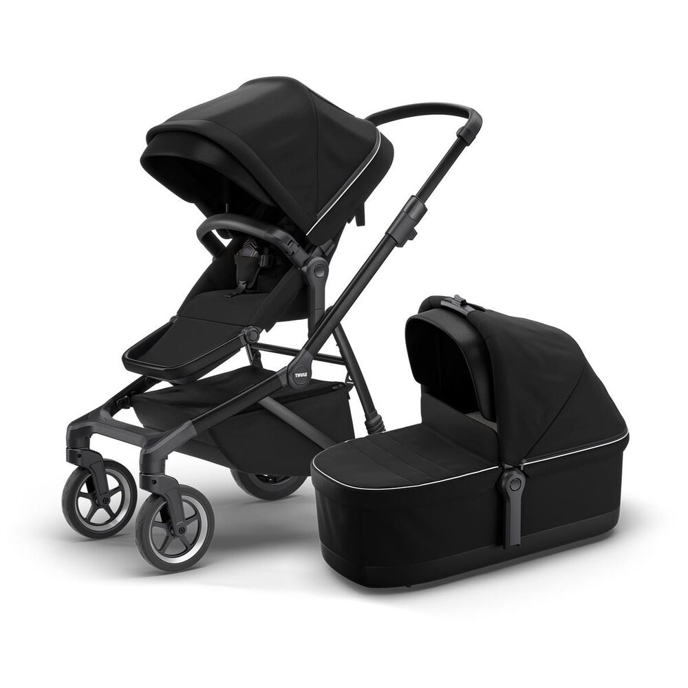 Sleek kinderwagen incl. draagmand Midnight black/black Sleek kinderwagen incl. draagmand Midnight black/black