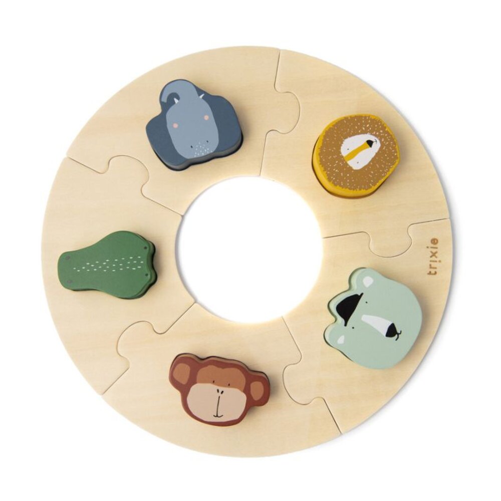 Houten ronde puzzel