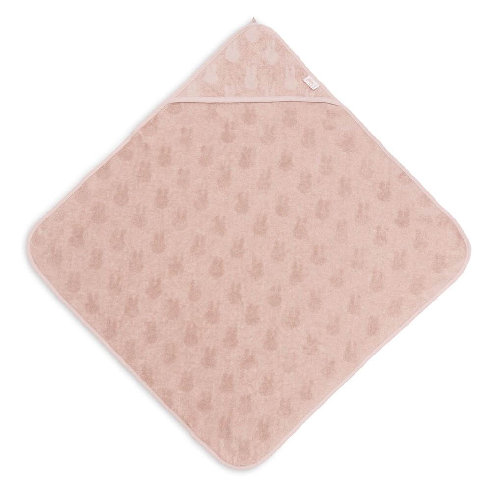 Badcape Badstof 75x75cm Miffy Jacquard Wild Rose