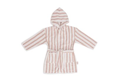 Badjas Stripe Terry 3-4jr Wild rose