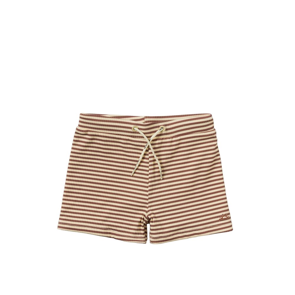 Short Rib Stripe Scott Carob Brown
