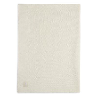 Deken Wieg 75x100cm Basic Knit Ivory