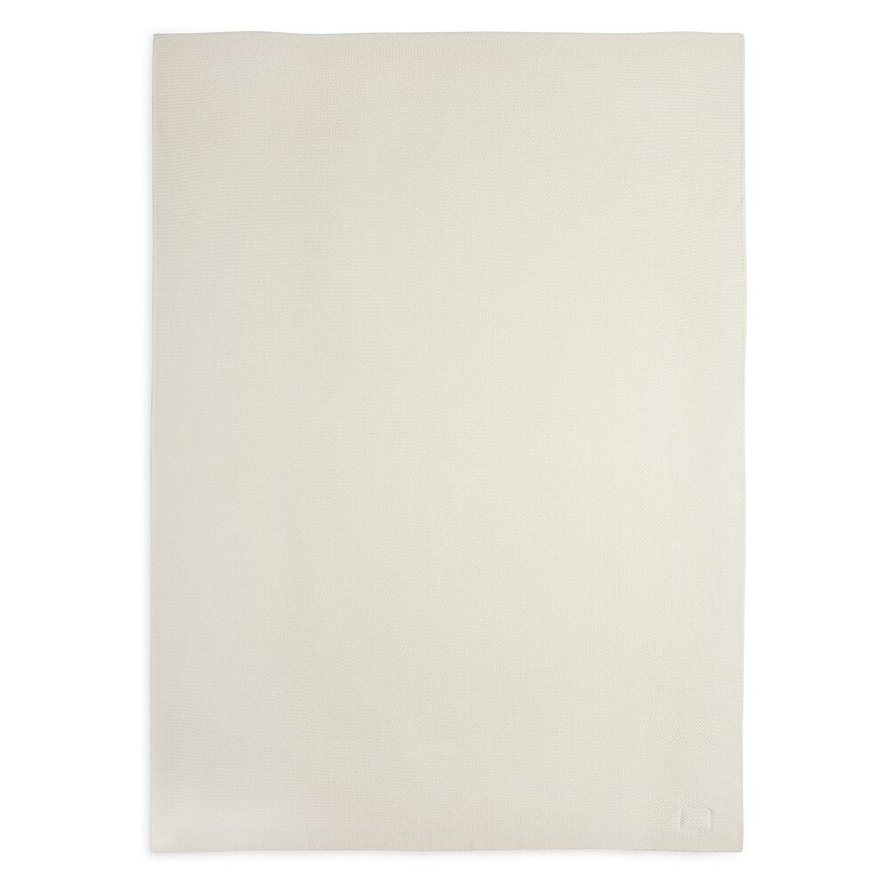 Deken Wieg 75x100cm Basic Knit Ivory