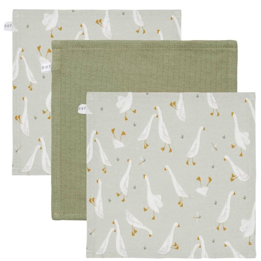 Monddoekjes Little goose / pure olive
