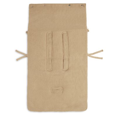 Voetenzak voor Autstoel & Kinderwagen - Basic Knit Biscuit