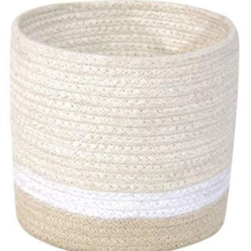 Mand Mini Tricolor - Ø 15 cm Ivory