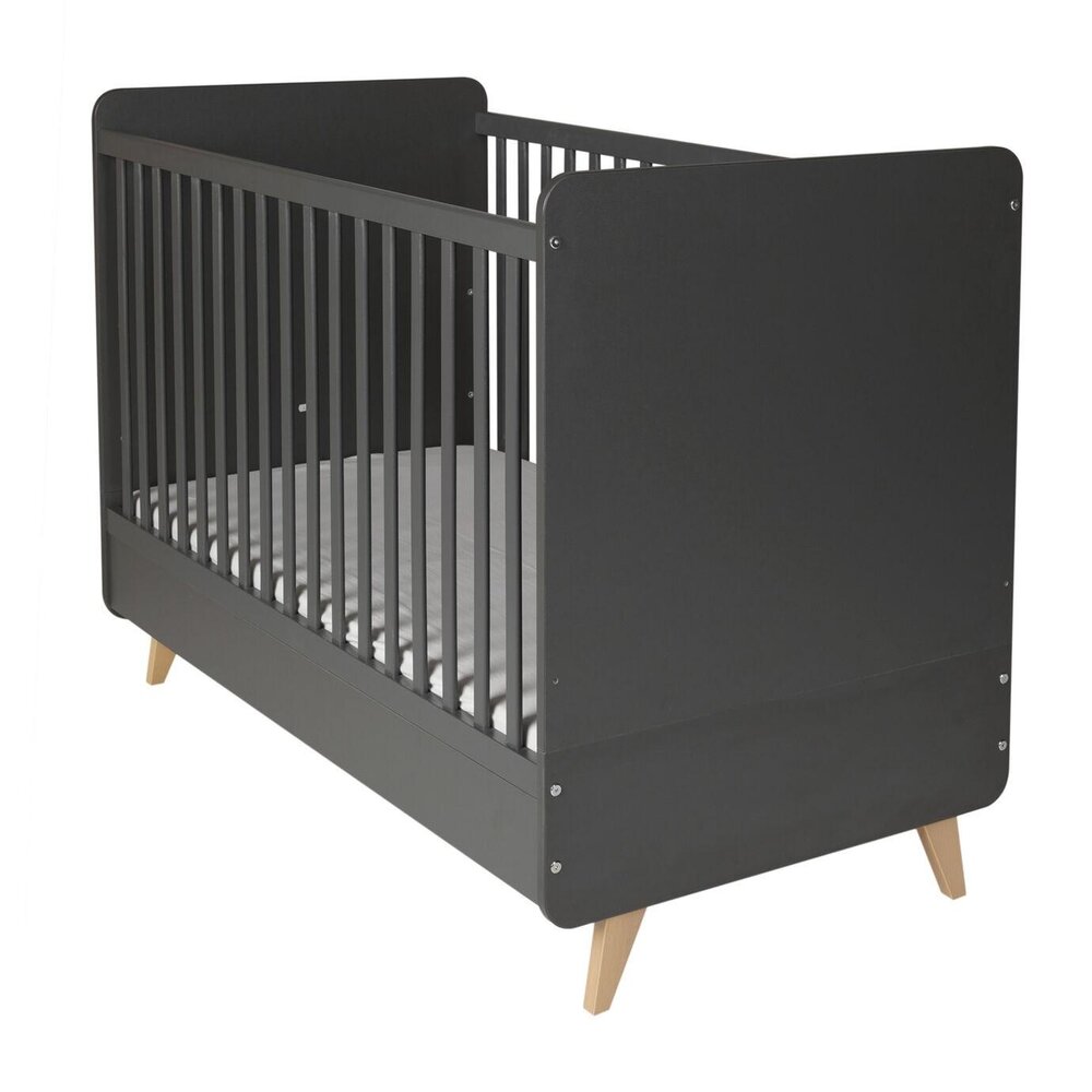 Bed omvormbaar 140x70 cm Loft antracite