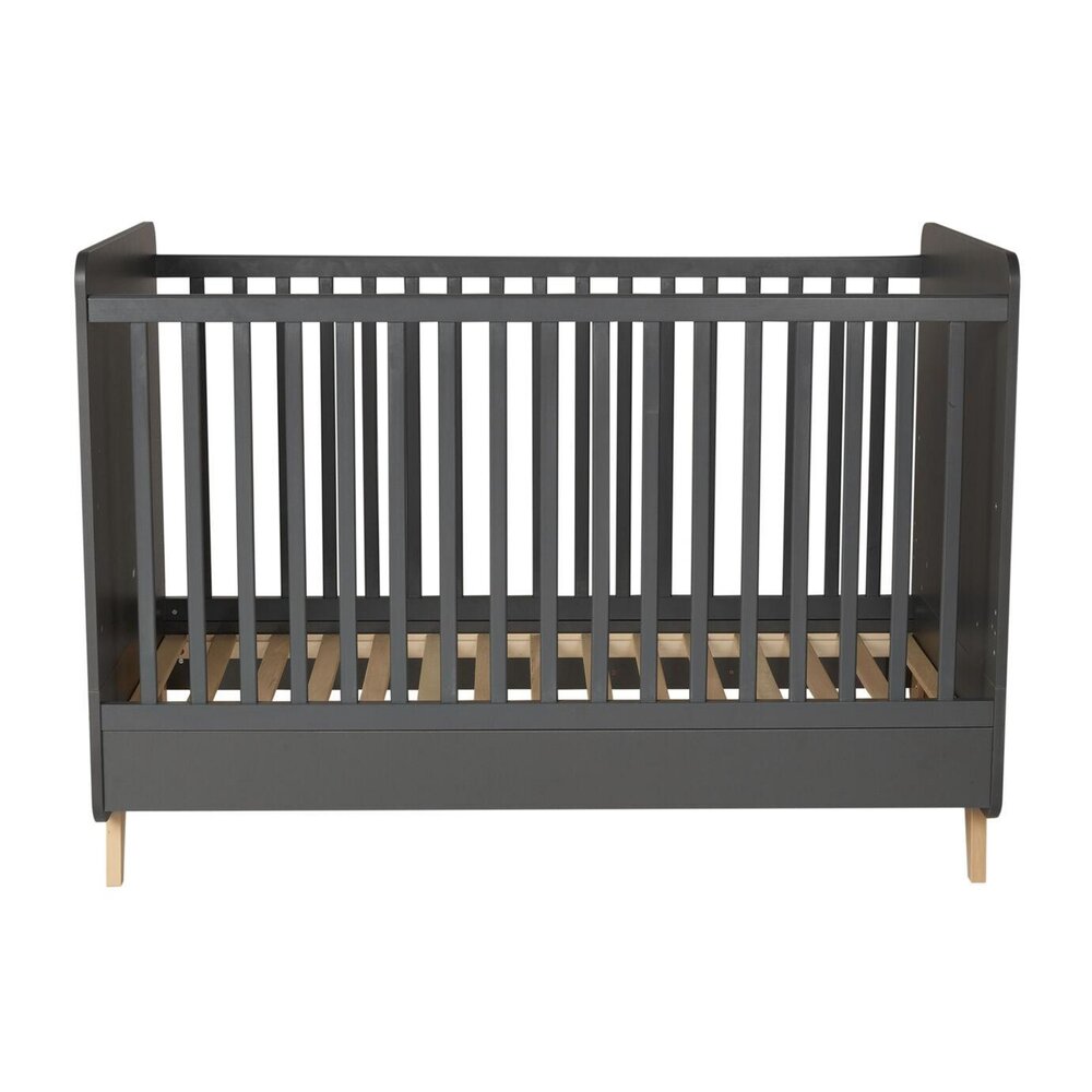 Bed omvormbaar 140x70 cm Loft antracite