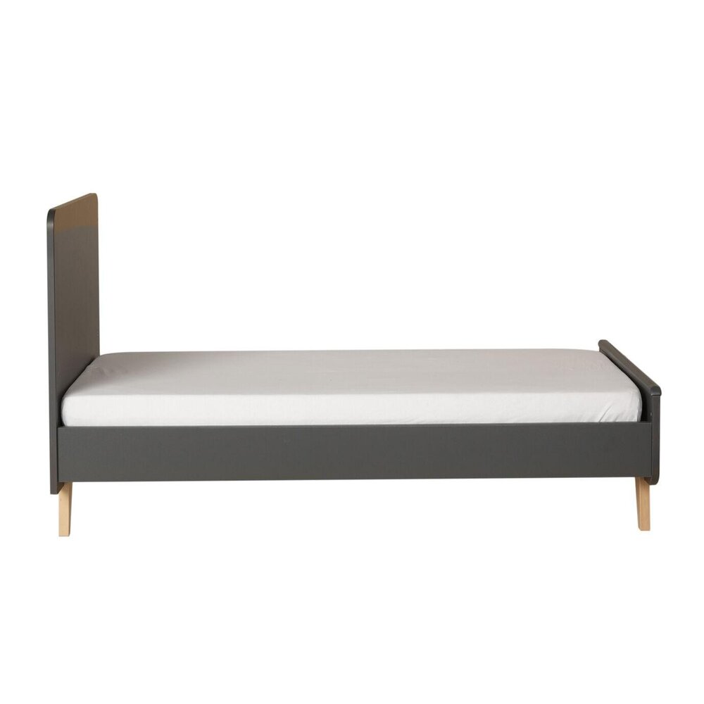 Bed omvormbaar 140x70 cm Loft antracite