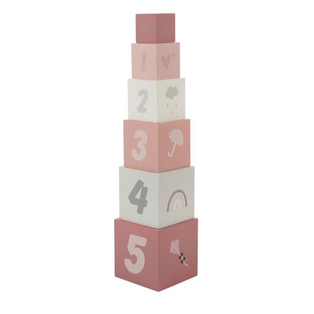 Stapelblokken Nummers Pink