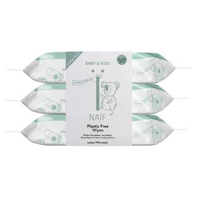 Plastic Free Baby Wipes 3 x 54 tissues