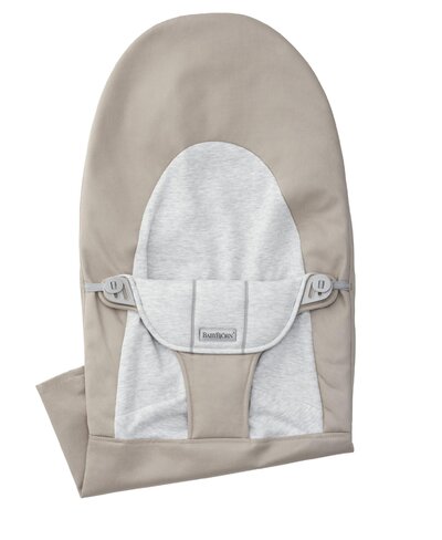 Stoffen zitting wipstoeltje Geweven Jersey Beige Grijs