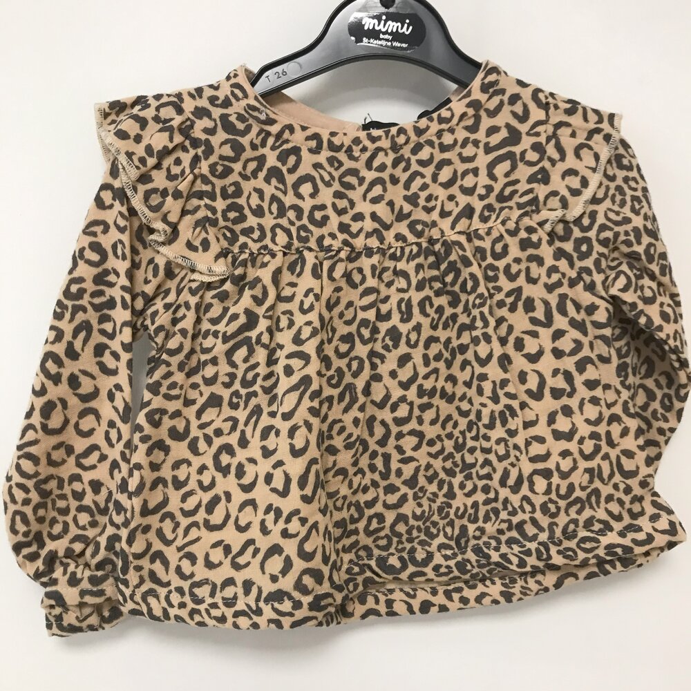 Tuniek met Frulletjes Charcoal Little Leopard leopard