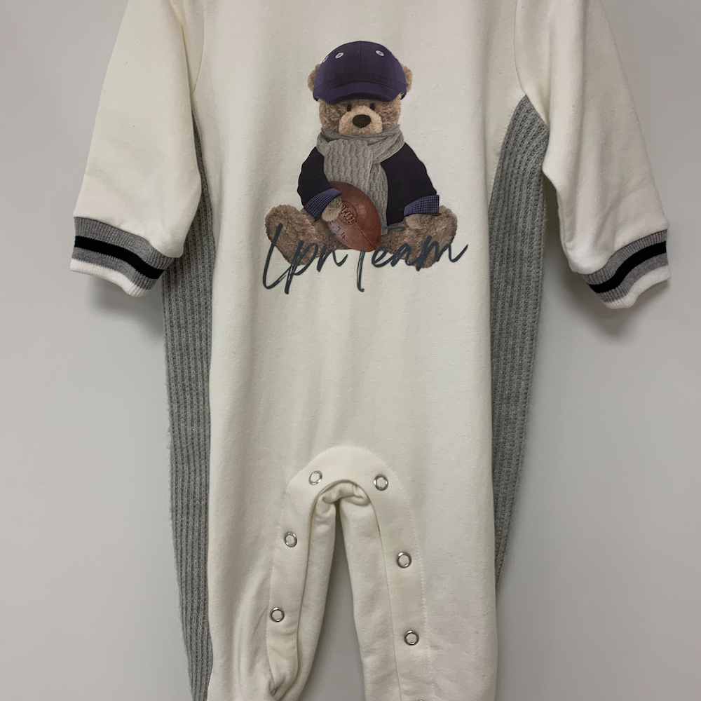 Babypakje met beer baseball Beige