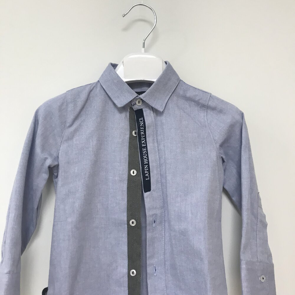 hemd met lange mouwen jeans blauw