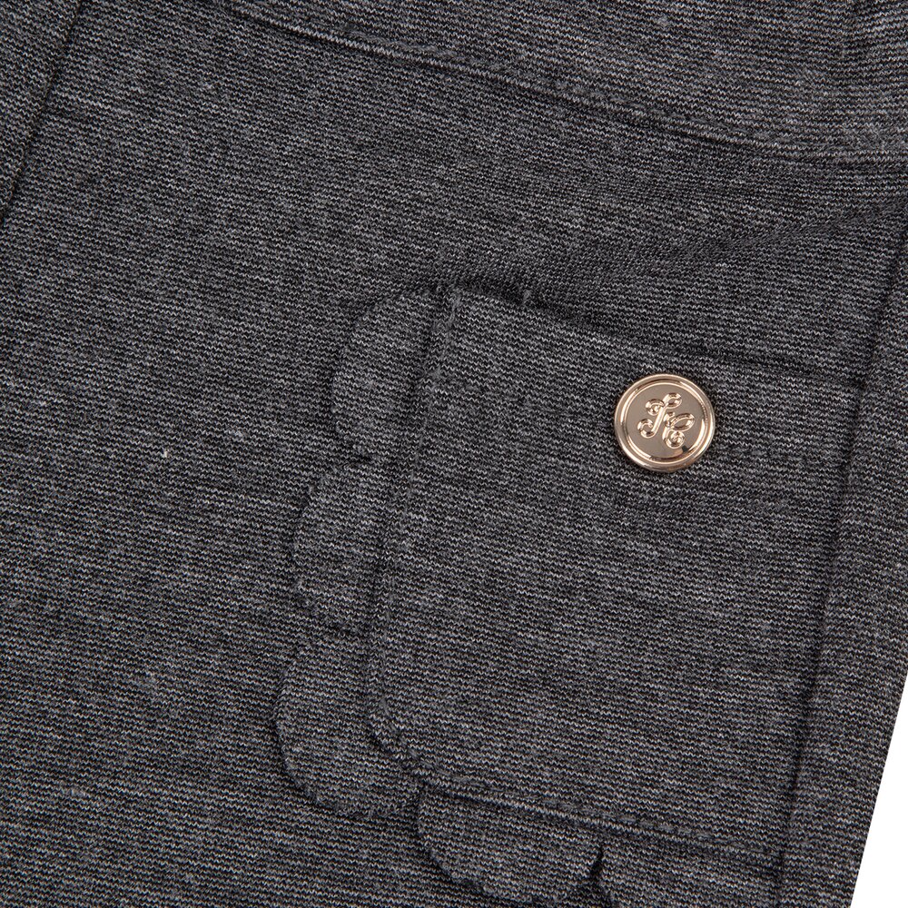 Broek grijs met zakjes Gris Chiné
