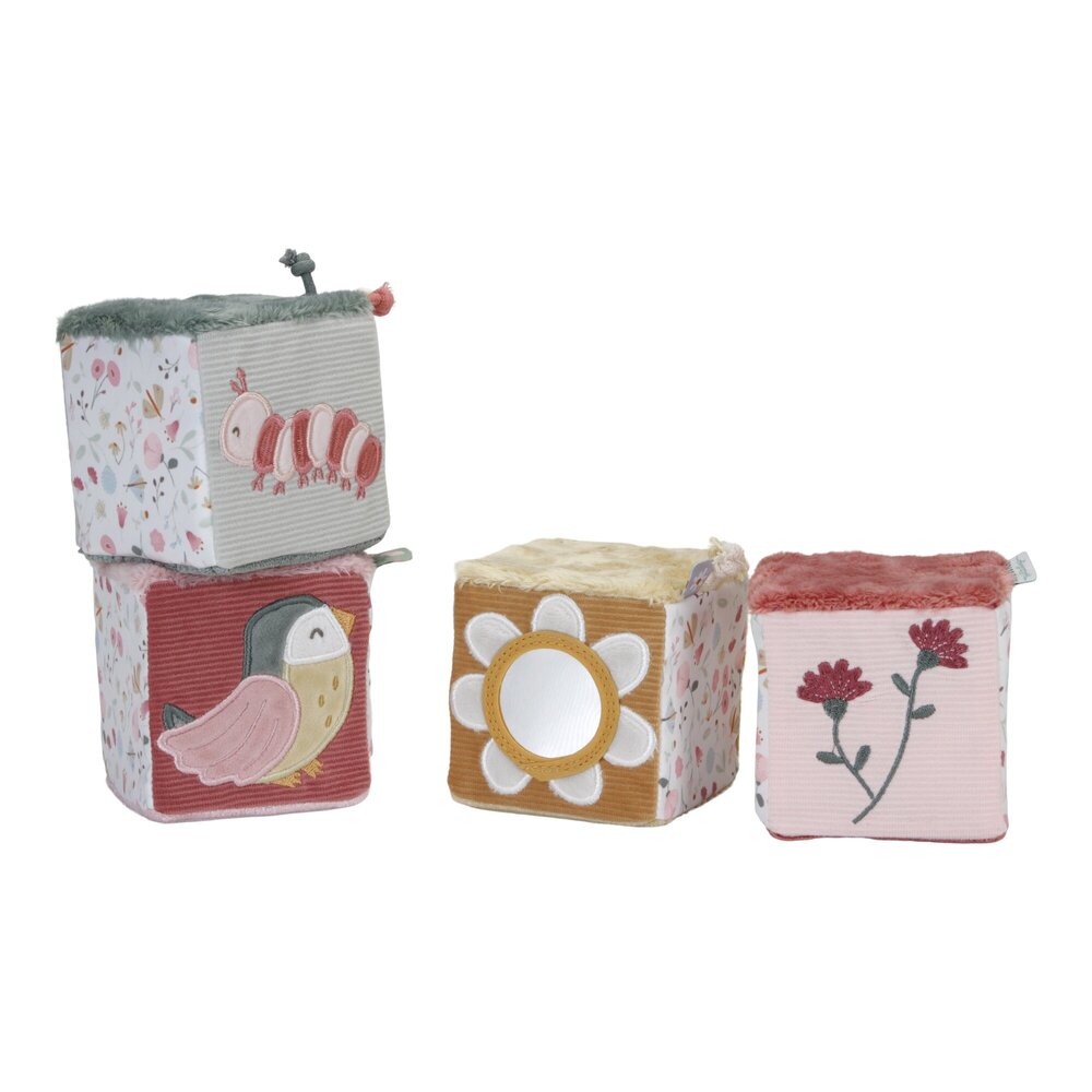 Zachte blokkenset Flowers & Butterflies