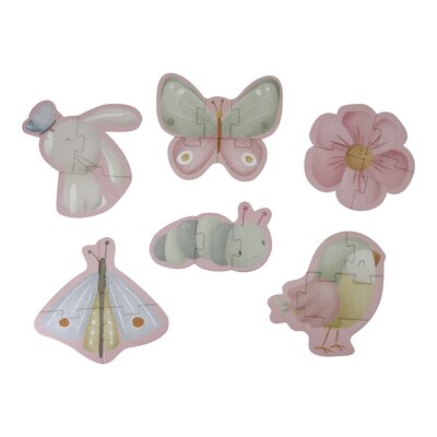 Vormenpuzzels Flowers & Butterflies FSC