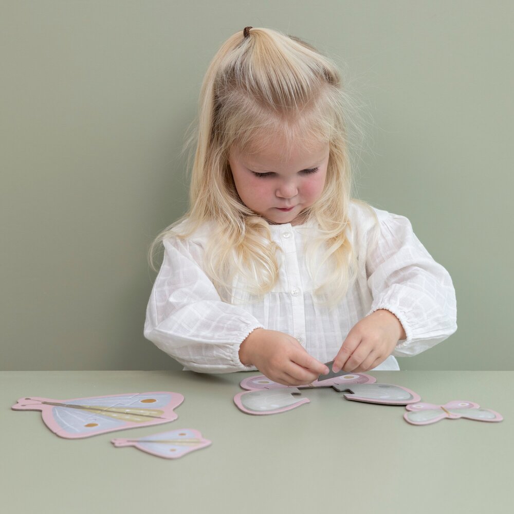 Vormenpuzzels Flowers & Butterflies FSC