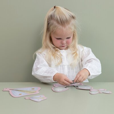 Vormenpuzzels Flowers & Butterflies FSC