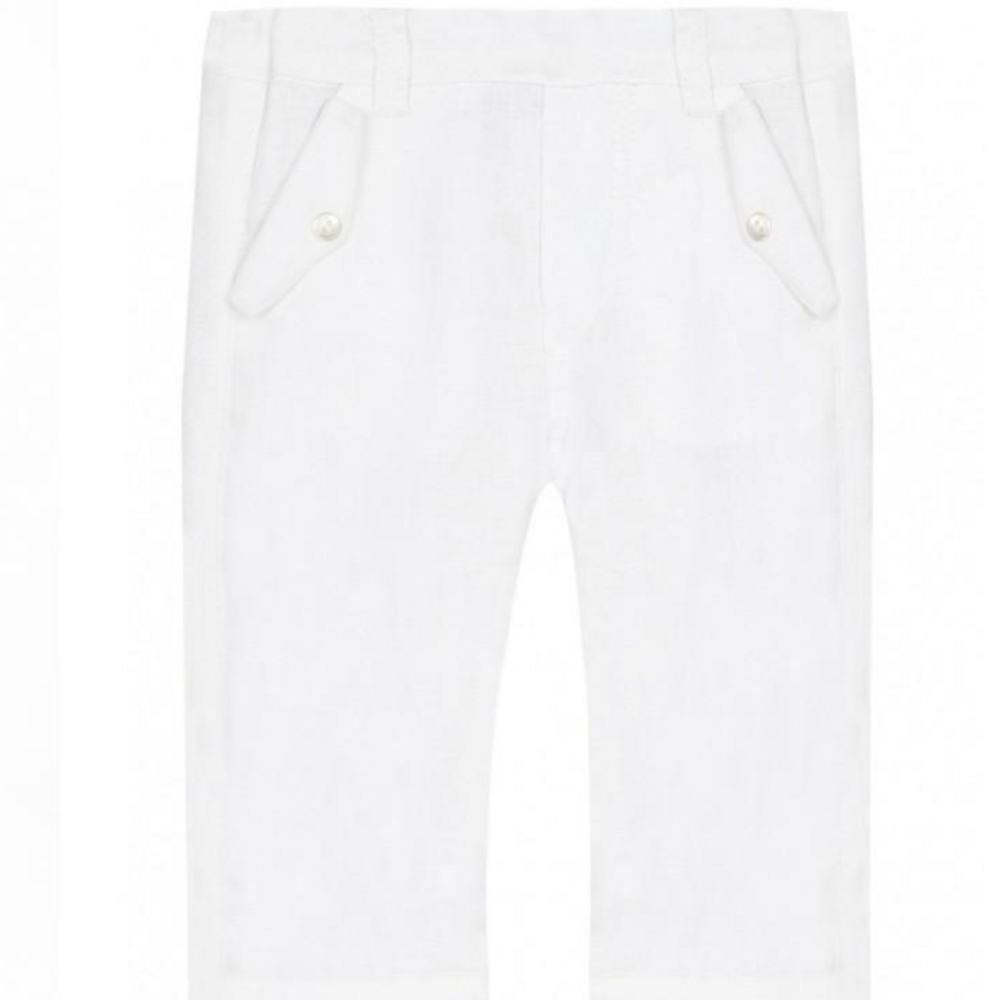 Lange broek wit katoen