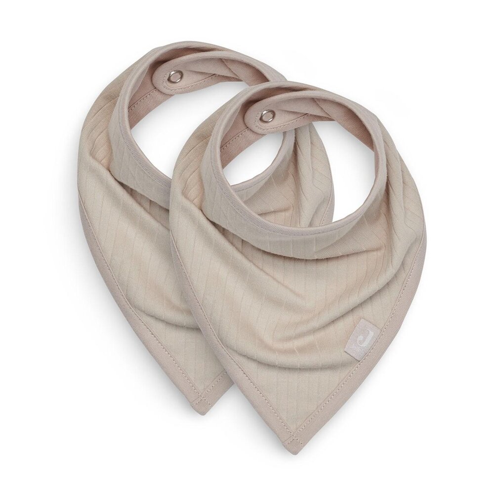 Slab Bandana Basic Stripe - 2 Stuks Nougat Slab Bandana Basic Stripe - 2 Stuks Nougat