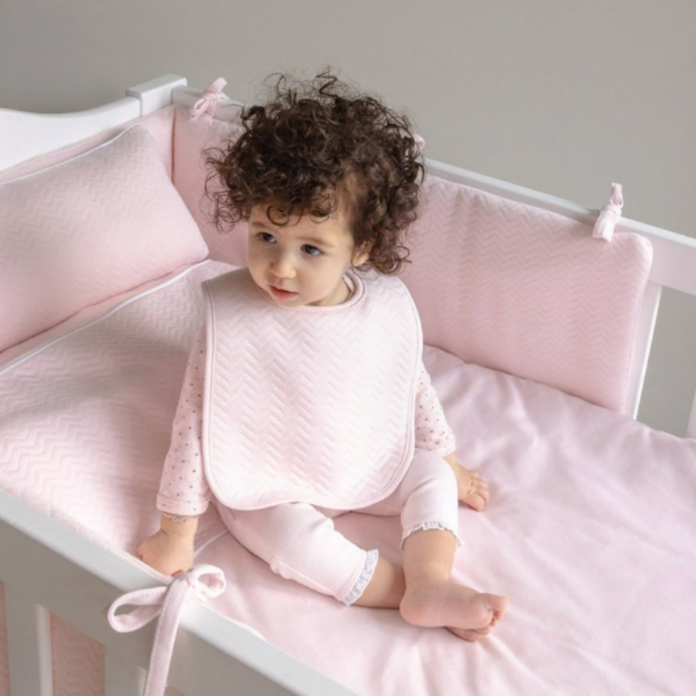 Chevron slabbetje Light Pink