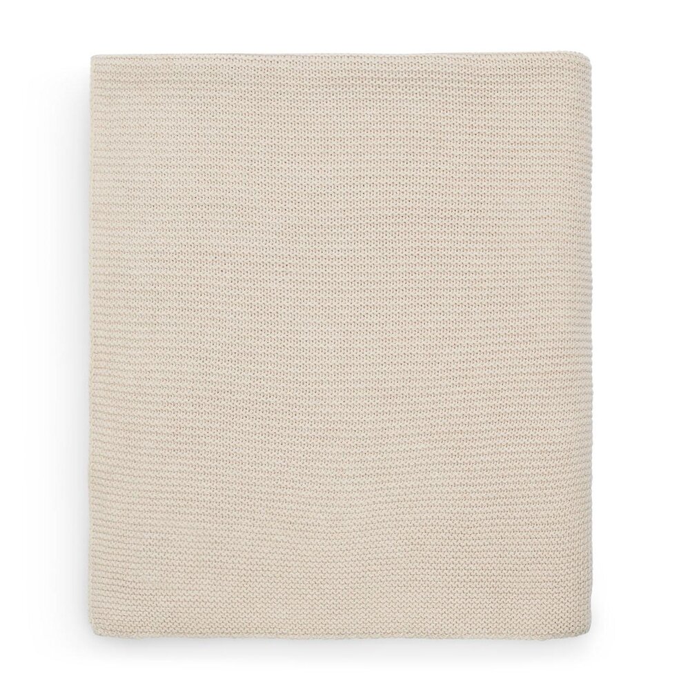 Deken Ledikant 100x150cm Basic Knit Nougat