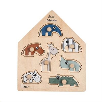 Peg puzzle, Deer friends Peg puzzle, Deer friends