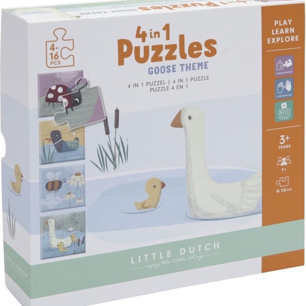 4 in 1 puzzel gans
