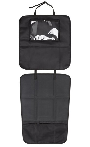 Autostoelbeschermer 3-in-1 Zwart