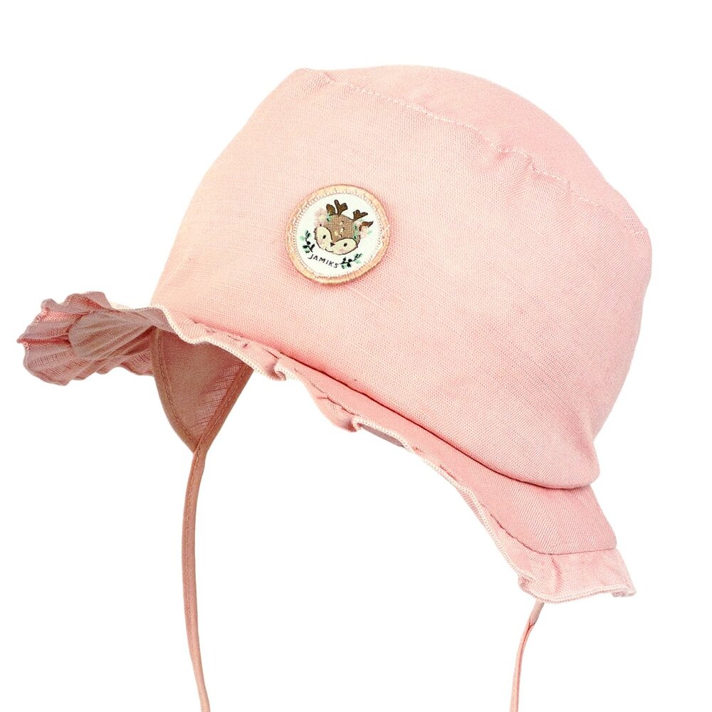 Zonnehoedje Maud met ruches Roze