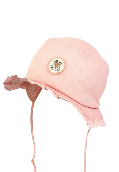 Zonnehoedje Maud met ruches Roze