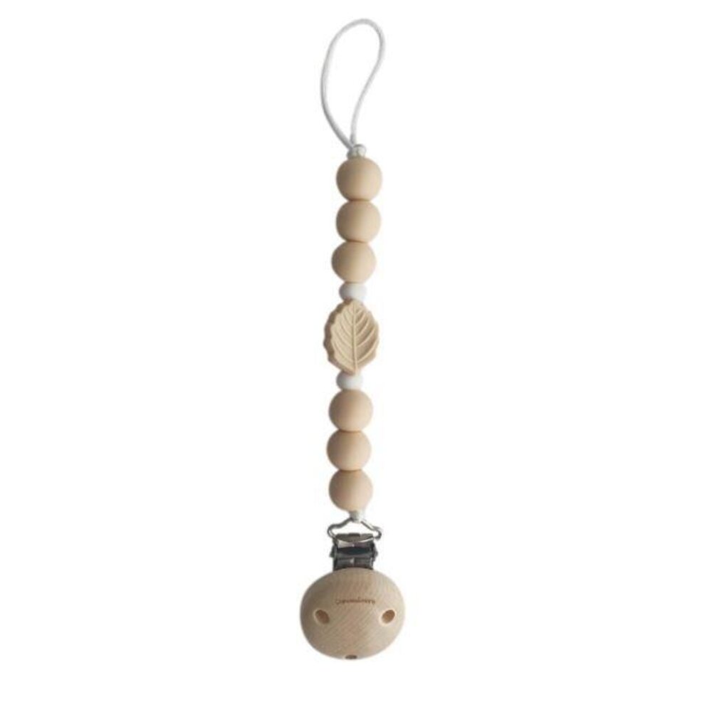 Chewie clip silicicone leaf beads Navaho