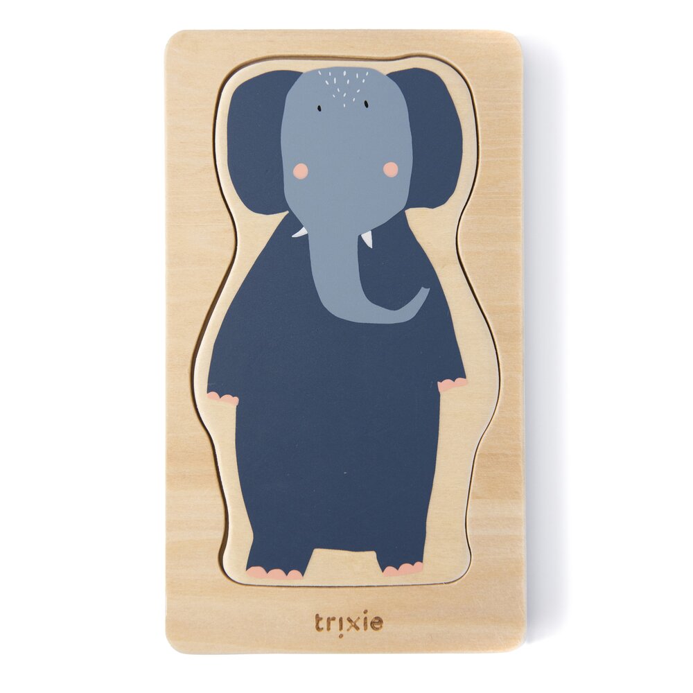 Houten puzzel dieren