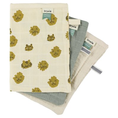 Tetra Washandjes 3-pack mix Lucky Leopard