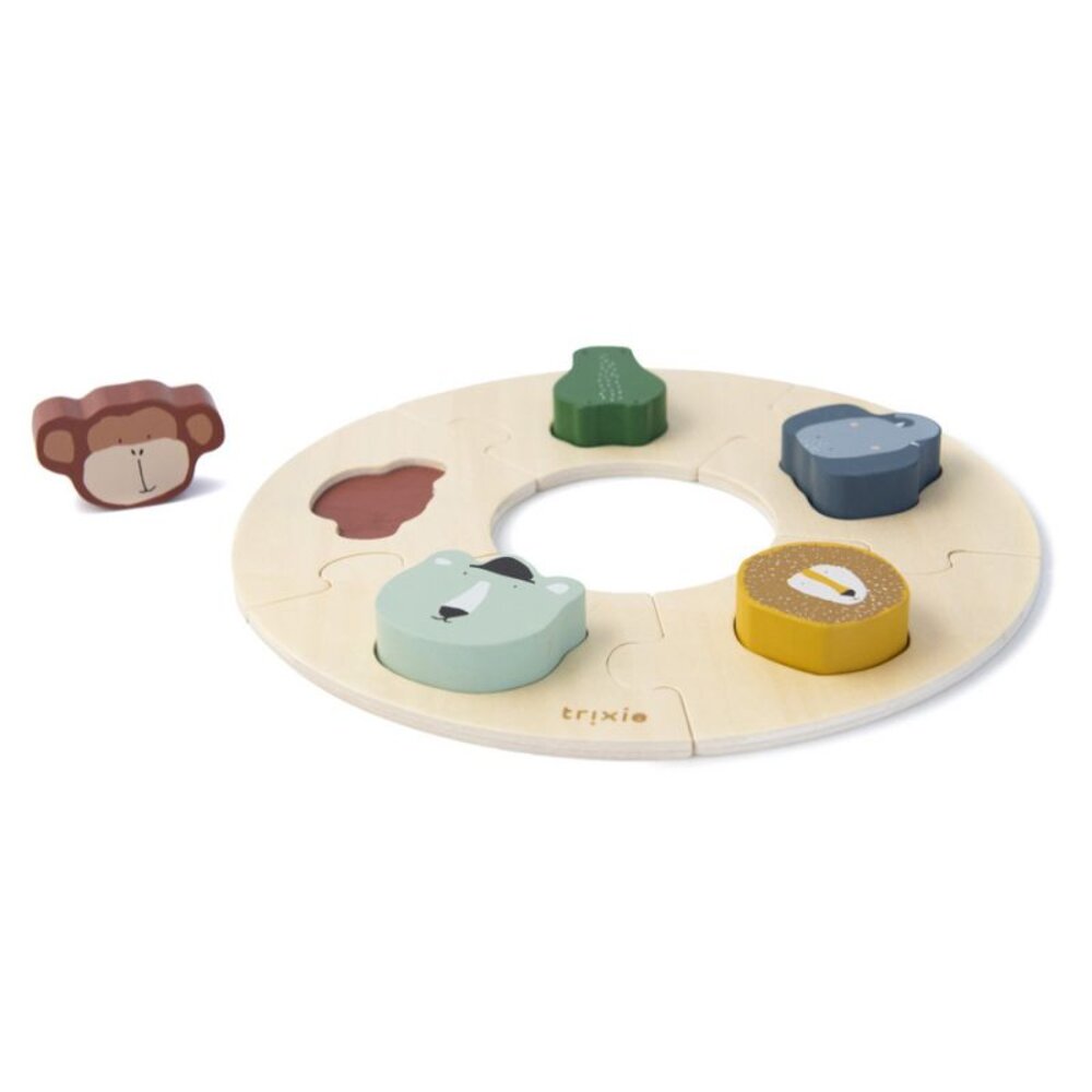 Houten ronde puzzel