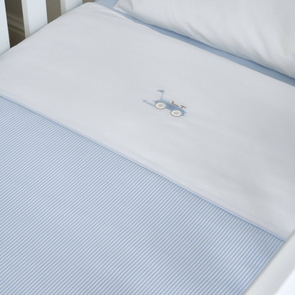 Donsovertrek bed katoen 100x135cm  + sloop Classic car