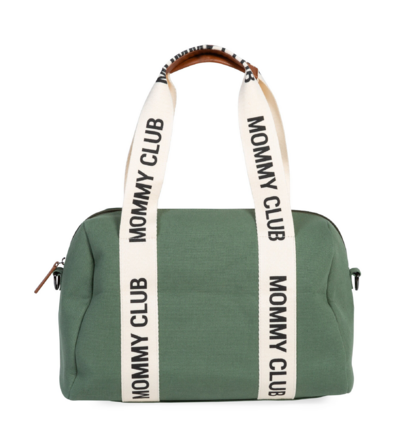 Mommy Club verzorgingstas - signature canvas Groen