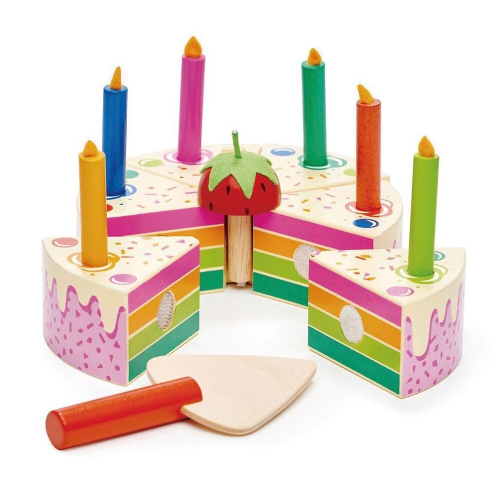 Verjaardagscake regenboog