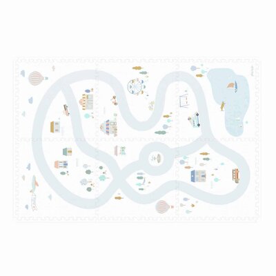 Tiloo - Puzzelmat EEVAA - 6 tegels Village (120 x 180 cm)