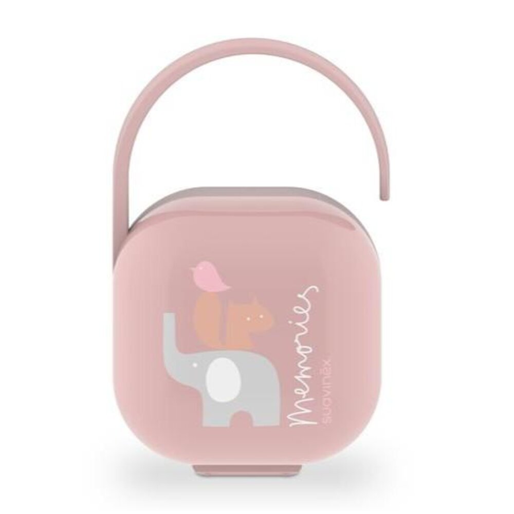 Memories - duo soother holder Pink